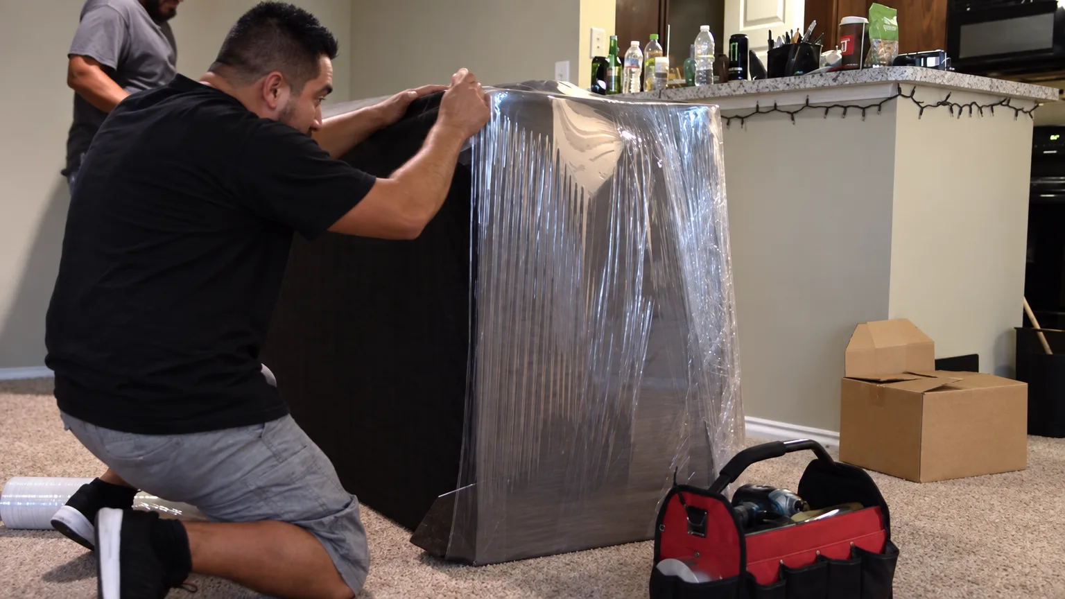 Protected items prepared for residential moving